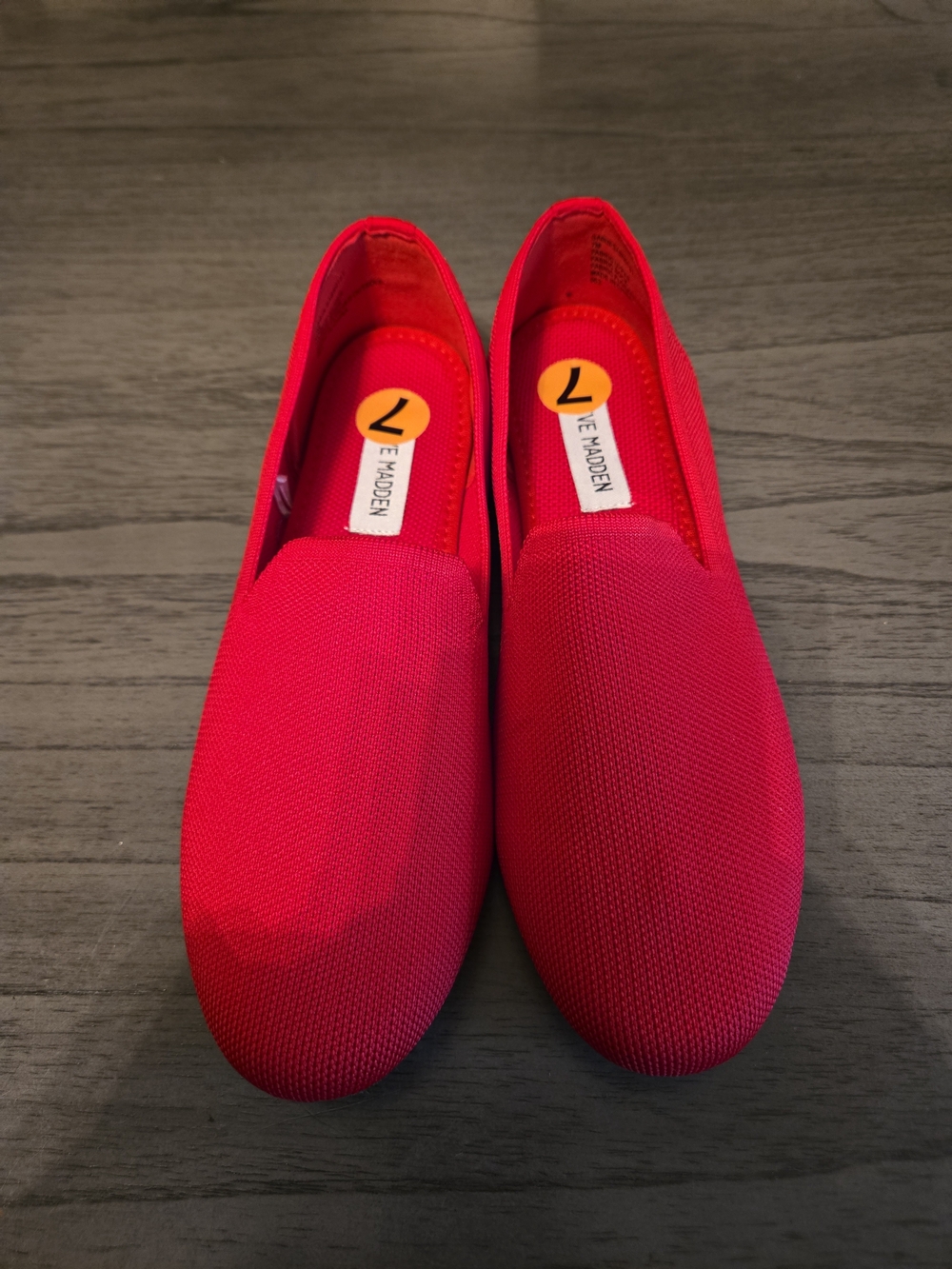 Steve Madden Bright Red Slip-On Flats